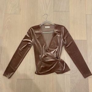 Madewell Long Sleeve Wrap Top size S